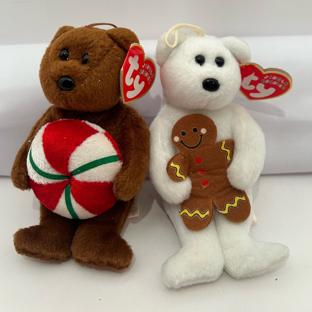Yummy and Goody Ty beanie babies Xmas special edition 2005
